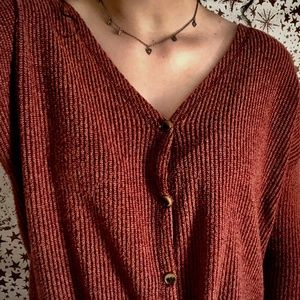 American Eagle button up top